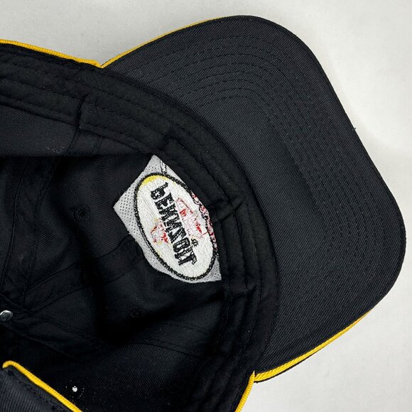 Pennzoil Racing Central Oil And Supply Adjustable Strapback Black Yellow Hat - Picture 9 of 15